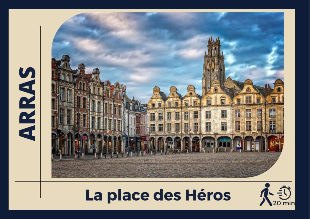 Le Cocon Bleu - Appartement Calme - Parking Gratuit - Fibre Arras Dış mekan fotoğraf